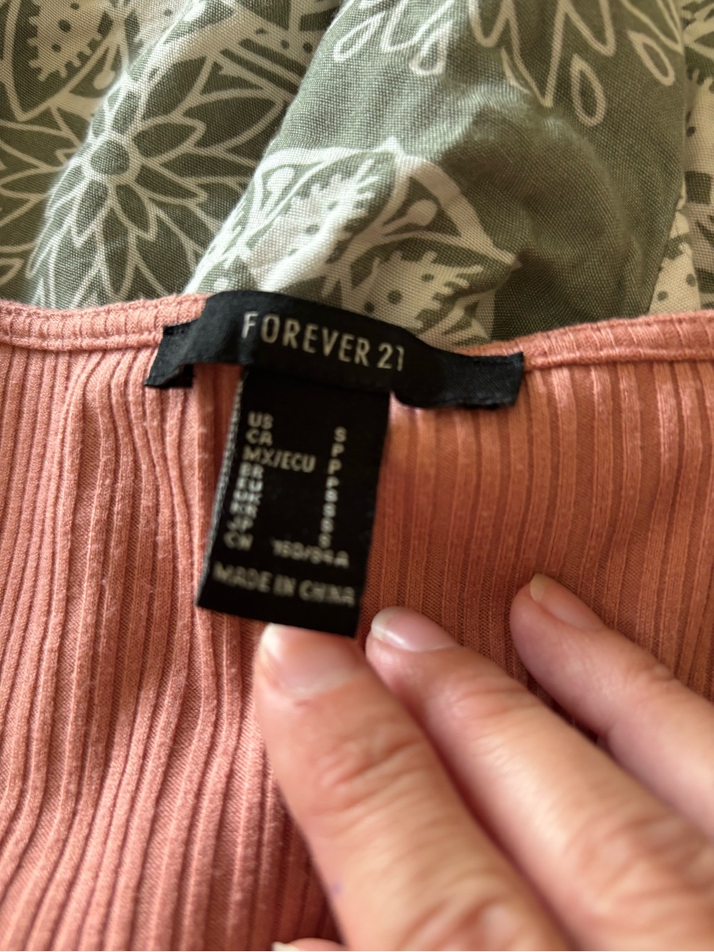Forever 21 Ribbed Button-Front Tank Top - Rose - Picture 3 of 3